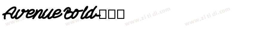 Avenue Bold字体转换